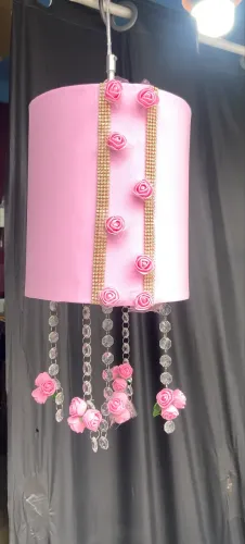 Pendente Rosa com flor