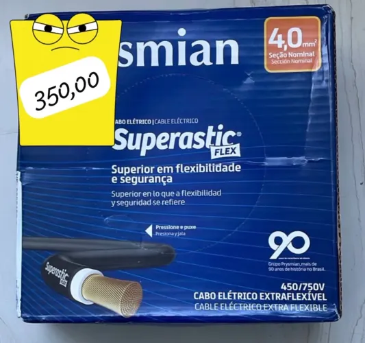 Fio 4mm flexível cabinho precinho