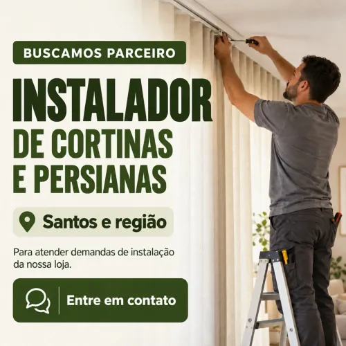 Procura-se instalador de cortinas e persianas