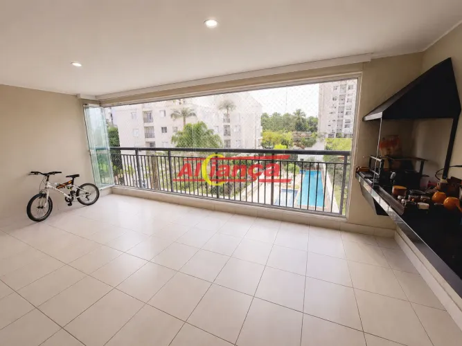 Apartamento - 154m² - Varanda Gourmet e 3 vagas Jd. Flor da Montanha - Guarulhos