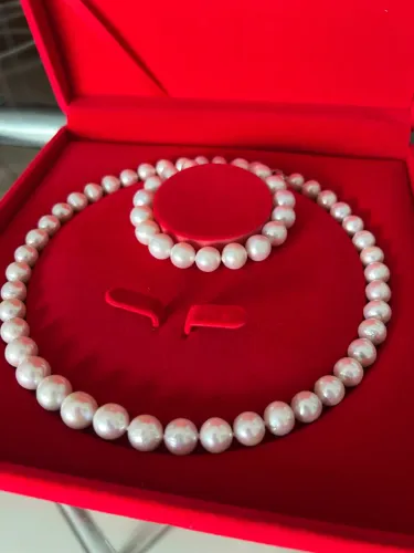 Lindo colar de pérolas originais de Shangai
