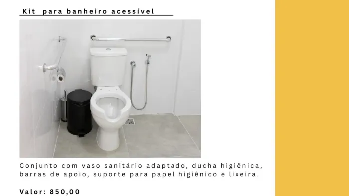 Kit banheiro acessível 