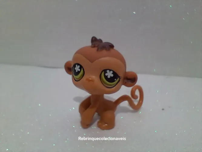 Miniatura colecionável Little Pet Shop (LPS)5cm macaco #735