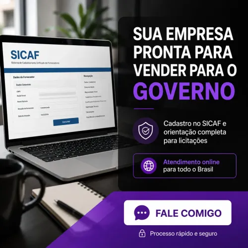Cadastro SICAF e Compras.gov | Assessoria para Licitações