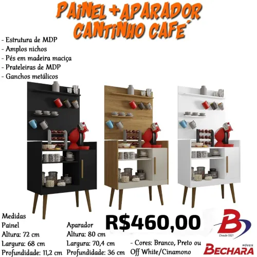 Painel + Aparador Cantinho Café