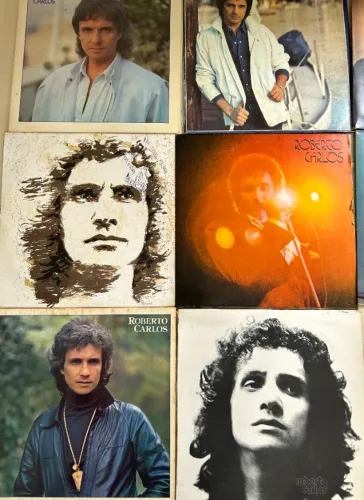 Lote 10 LPs Roberto Carlos - Década de Ouro (Prensagens Originais CBS)
