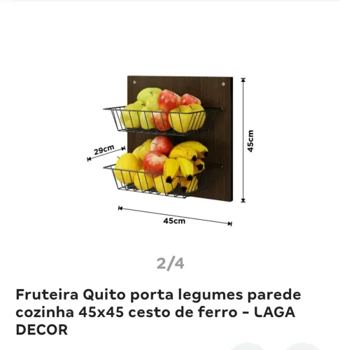 Suporte fruteira suspensa