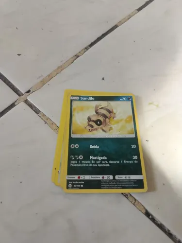 Sete cartas de Pokémon