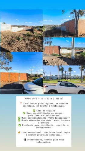 VENDO LOTE - 12 x 33 m | 396 m² ? Localização privilegiada
