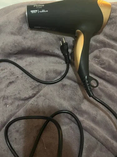 Secador de Cabelo Philco Íons Tourmaline Preto 2200W 2 Velocidades