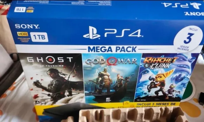 PlayStation 4 Slim 1TB - Bundle Ghost of Tsushima FW 9.00<br>