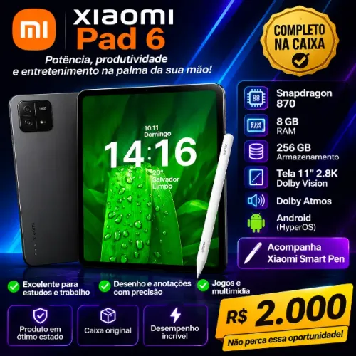 XIAOMI PAD 6 8GB RAM 256GB SNAPDRAGON