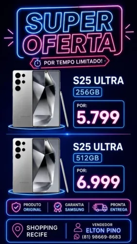 S25 ultra(256) e S25 ultra (512)