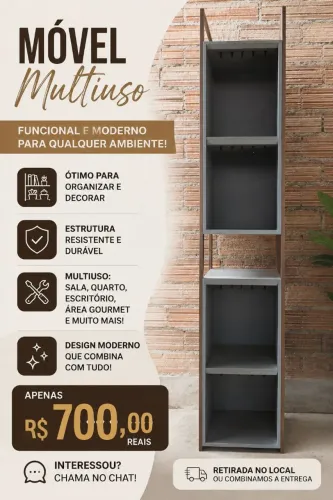 Móvel para demonstração em lojas ou enfeite de casa