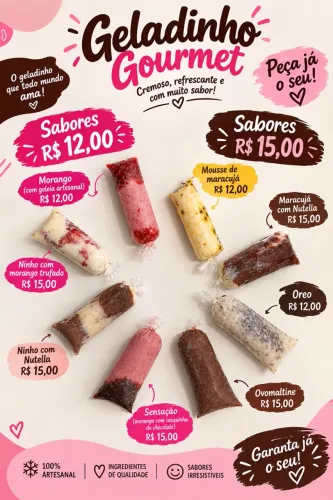 GELADINHO GOURMET ( pronta entrega ou encomendas)