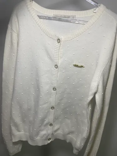 Lilica Ripilica Tricô Branco Tam. 10 Semi Novo