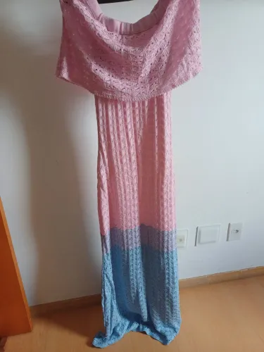 Vestido tricô para chá revelação