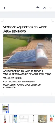 Aquecedor solar