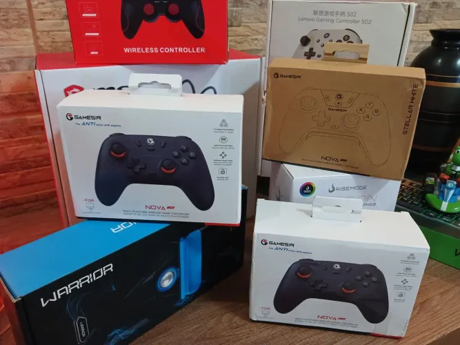 Controle gamesir t4 nova lite/Lenovo S02 branco Wireless/Controle Gamer X3 Wireless 