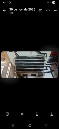Evaporadora completa da geladeira brastemp brq47