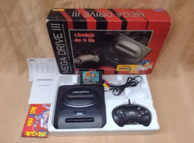Console Mega Drive 3 Tectoy Na Caixa Original