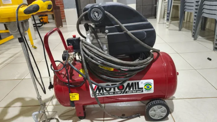 Compressor, Misturador e Pistola de pintura projetada 