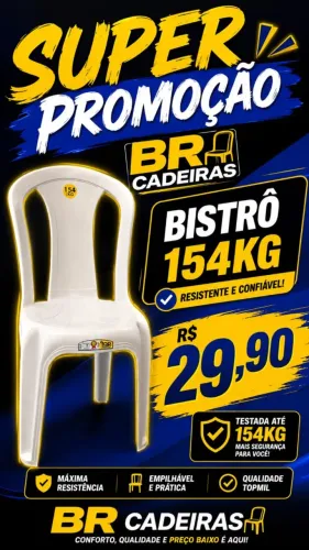 CADEIRA DE PLÁSTICO.