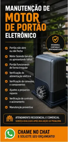 Manutenção de Motor de Portão Eletrônico