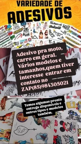 Adesivos para Moto e carro , acessórios.