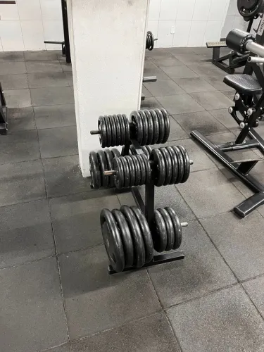 Anilhas emborrachadas de musculação 1000kg