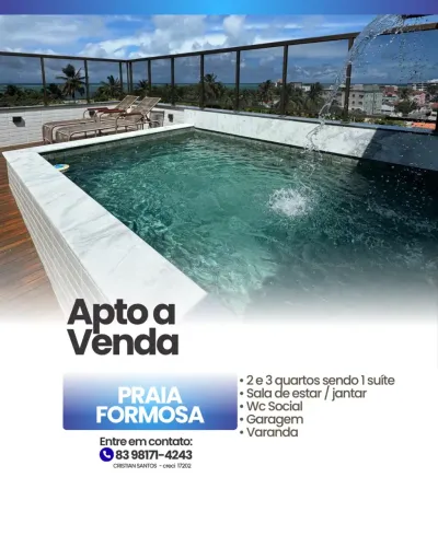 Praia Formosa opções 2 e 3 quartos