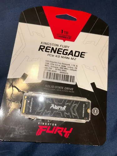 SSD M2 Kingston Fury Renegade 1TB NVMe original com NF e na garantia ainda