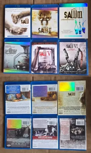 Coleção Jogos Mortais 1 a 6 Blu-Rays Importados USA Como novos!