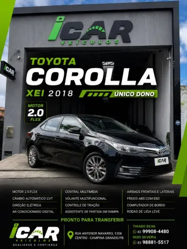 Toyota Corolla XEI 2.0 Flex 16V Aut. 2018