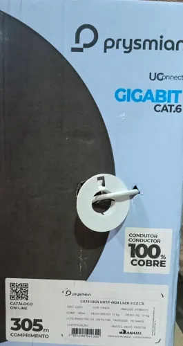 Kit 2 caixas cabo cat6