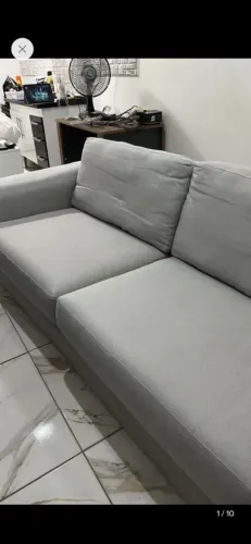 Sofá 4 Lugares Cinza