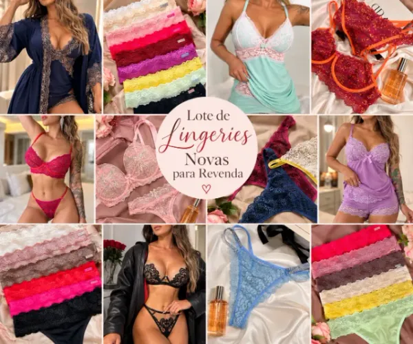 Lote de Lingeries Novas para Revenda - Preço Especial