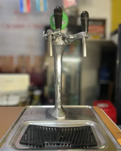 Pré-resfriador 120L + Torre Naja 2 Torneiras e BDJ Inox | Instalação Grátis