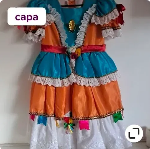 Vestido festa junina infantil, um luxo