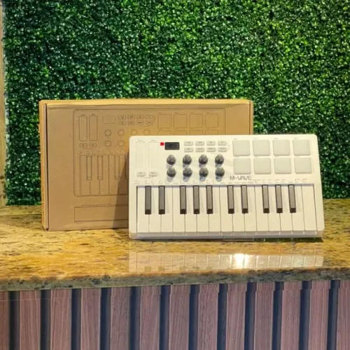 Teclado Controlador MIDI M-Vave White