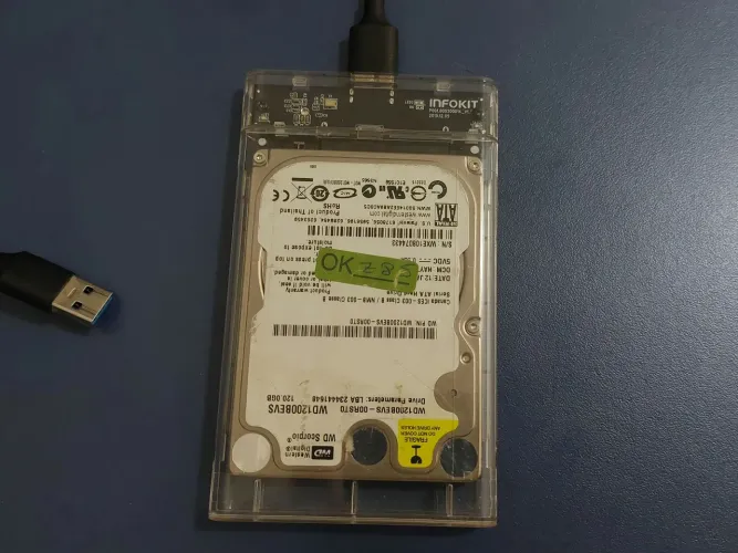 Hd externo - hd 120gb + gaveta 2.5 usb