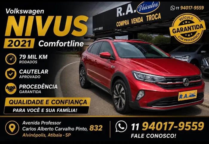 Volkswagen Nivus Comfortline 1.0 200 TSI Flex AUT 2021