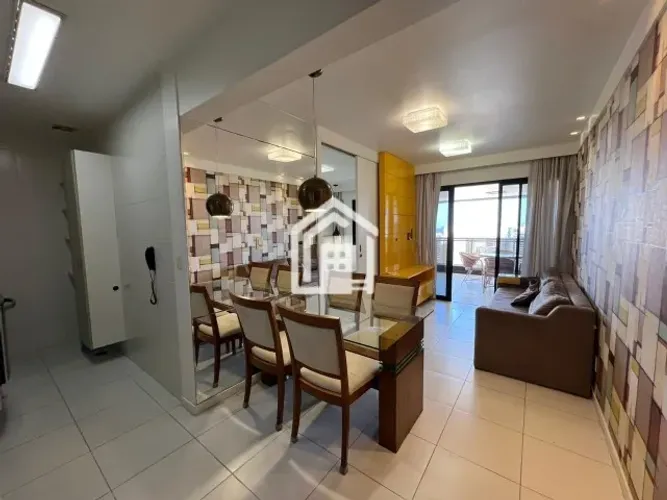 Apartamento 01 quarto mobiliado com vista mar no 19º andar do Salvador Prime