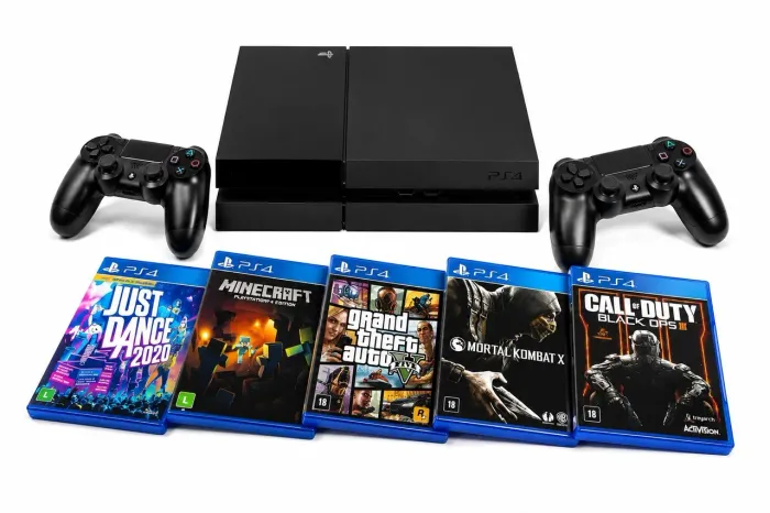 Playstation 4 FAT - Completo (Câmera e Jogos)