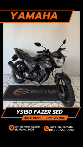 Yamaha fazer 150 ano 2022,extra Aceitamos cartão e financiamento bancário 