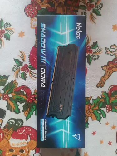 Memória Ram Netac Shadow III 8GB, CL16, 3200 MHz (Lacrada)
