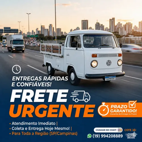 FRETES ? CARRETOS ? ENTREGAS RÁPIDAS EM CAMPINAS E REGIÃO