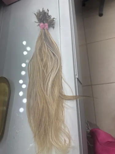 Cabelo Humano loiro sedoso 45cm