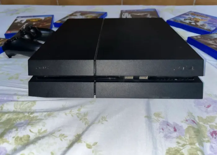 PS4 Fat 500GB + Controle Original + Cabos (Testado)