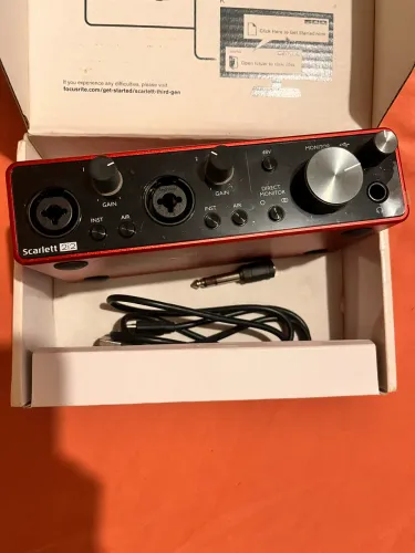 Kit Home Studio Completo - AT2020 + Scarlett 2i2 + Cabo Tecniforte